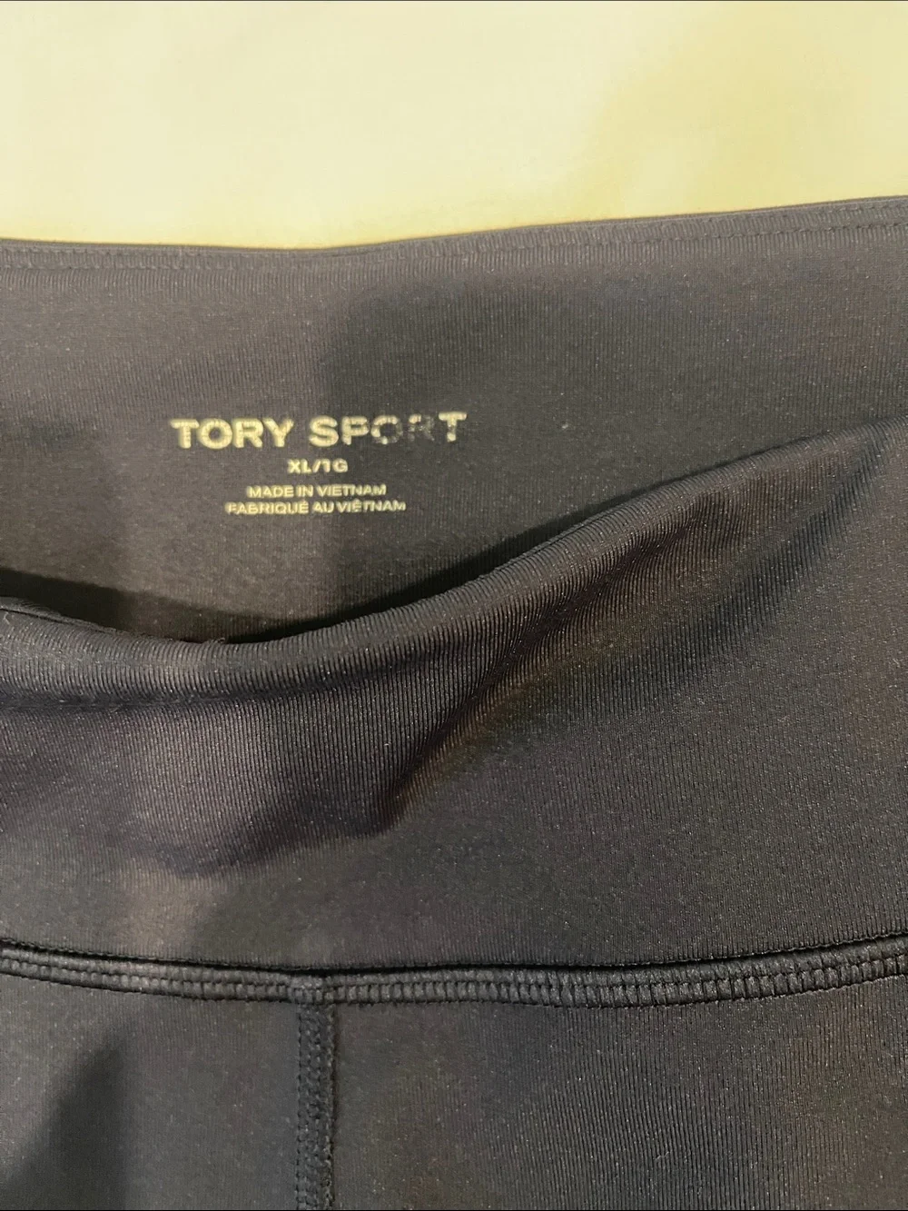 Tory Burch | Navy Blue High-Rise Sculpt Lips Graphic Leggings Sz XL